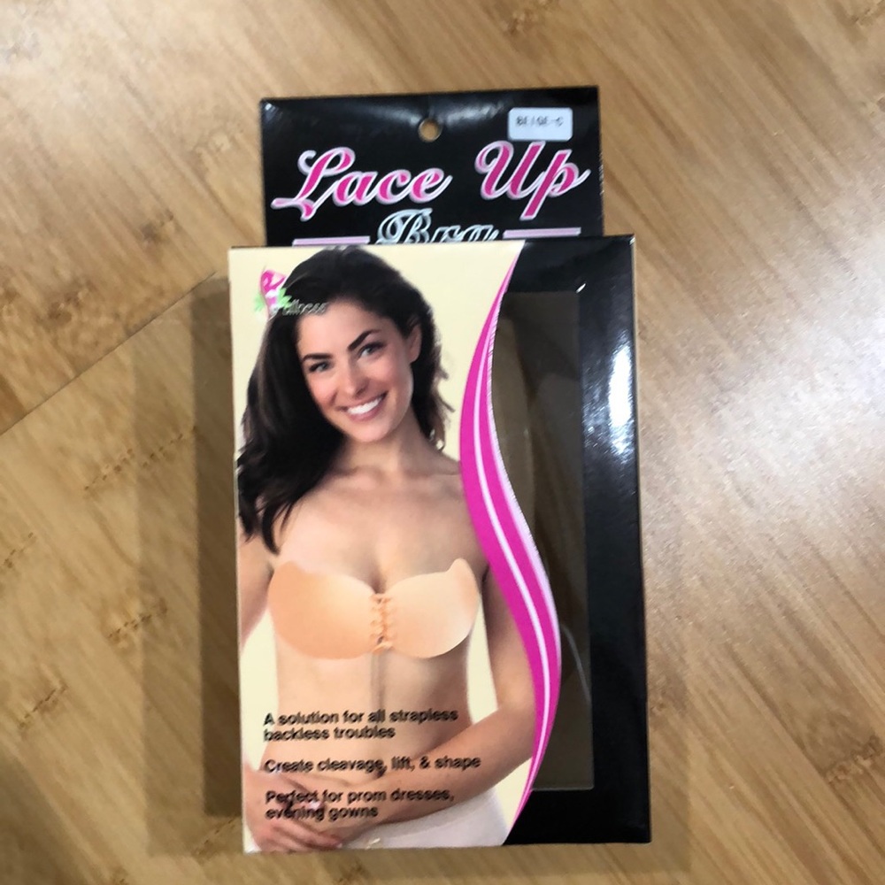 Lace up Sticky Bra
